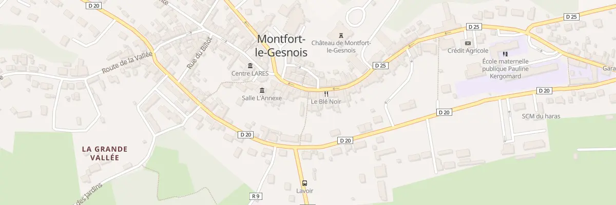 Plan du 18 Grande Rue à Montfort-le-Gesnois