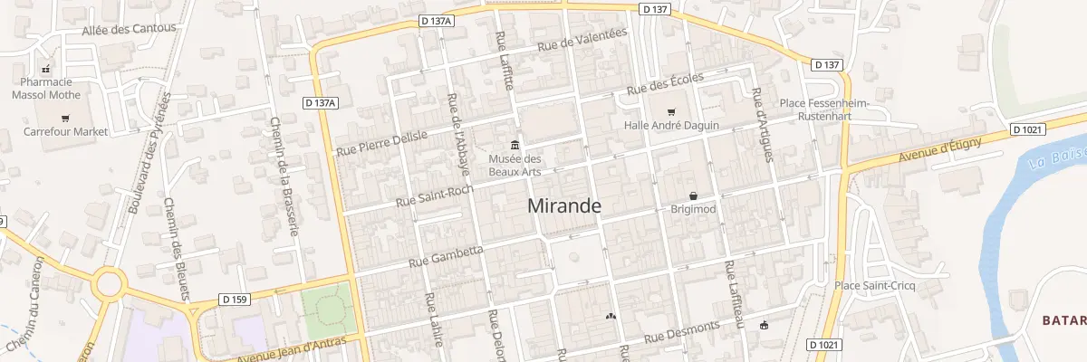 Plan du 10 Rue de l’Evêché à Mirande