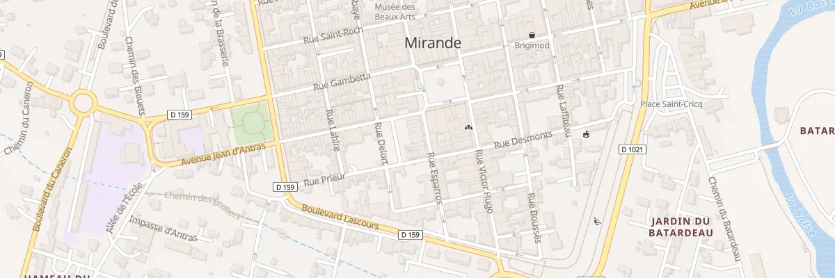 Plan du 10 Rue Esparros à Mirande