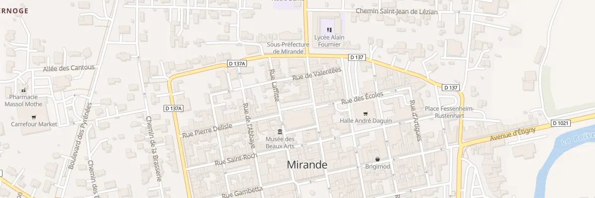 Plan du 6 Pl Louis Durrieux à Mirande