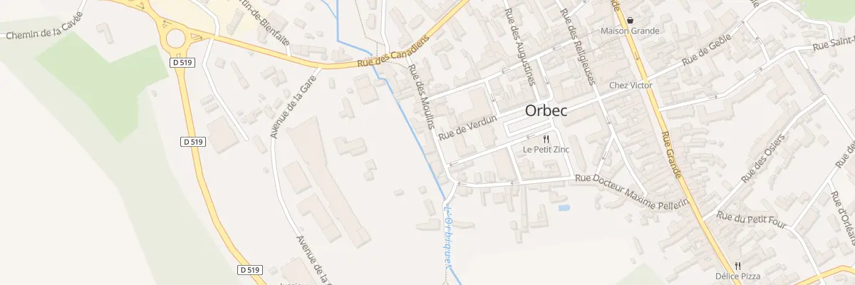 Plan du 29 Rue des Moulins à Orbec