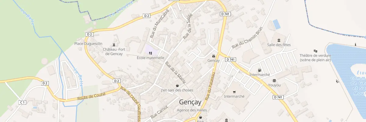Plan du 2 Imp des Trois Marchands à Gençay