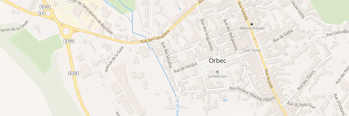 Plan du 17 Rue des Trois Croissants à Orbec