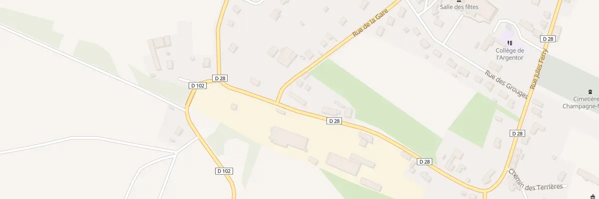Plan du 1 Rue du Petit Mairat à Champagne-Mouton
