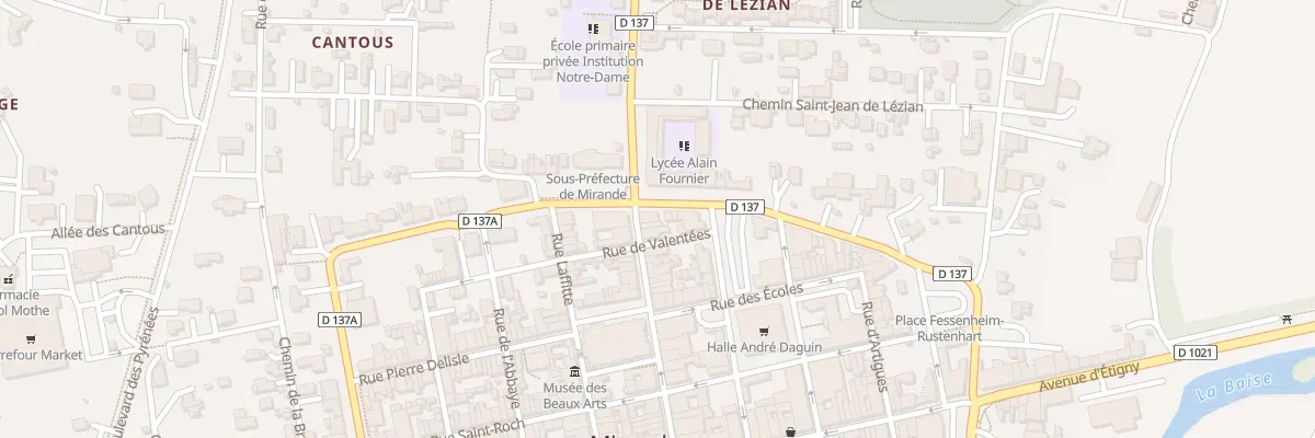 Plan du 18 Rue Laplagne à Mirande