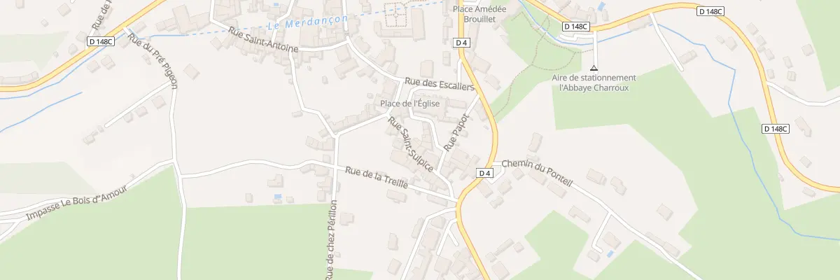 Plan du 6 Rue de l’Eglise à Charroux