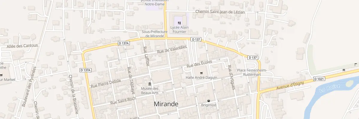 Plan du 4 Rue Laplagne à Mirande