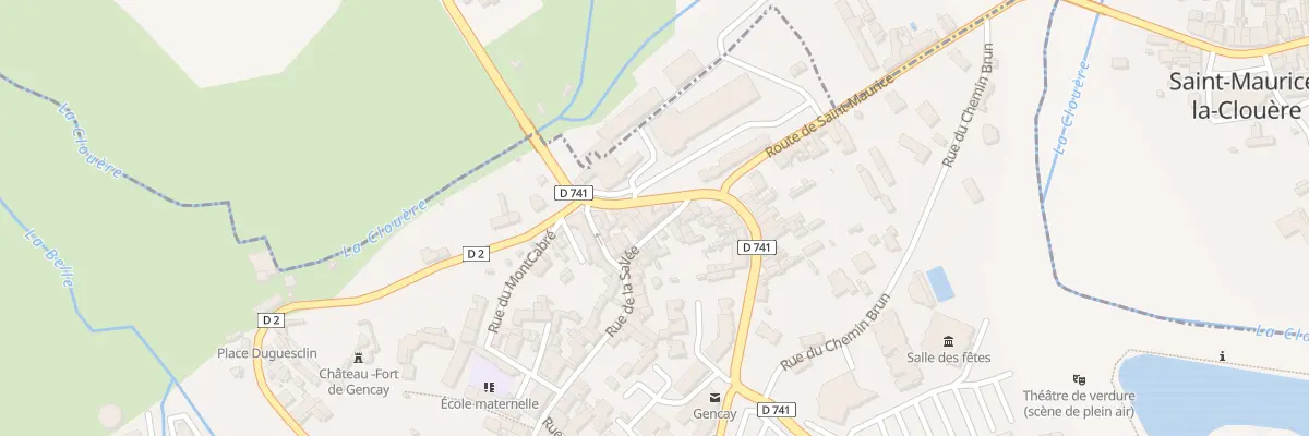 Plan du 2 Rte de Poitiers à Gençay
