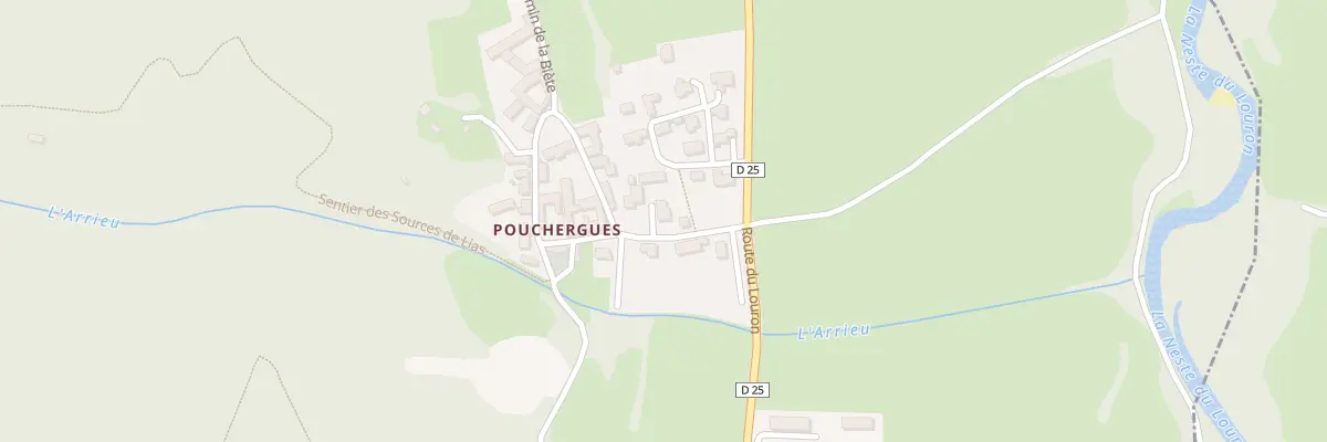 Plan du 4 Rue de la Caoussade à Adervielle-Pouchergues