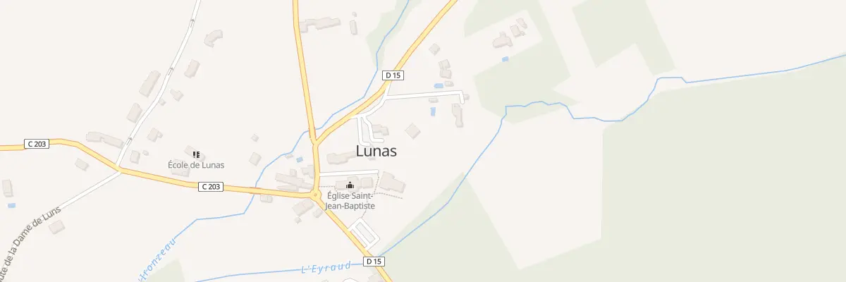 Plan du 11 Le Bourg-Nord à Lunas
