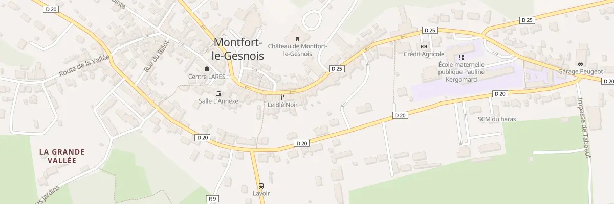 Plan du 36 Grande Rue à Montfort-le-Gesnois