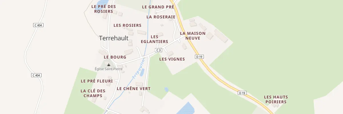 Plan du 5057 Les Vignes à Terrehault