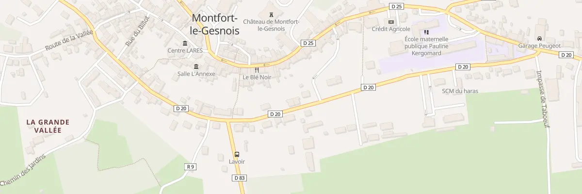 Plan du 14 Rue du Haras à Montfort-le-Gesnois