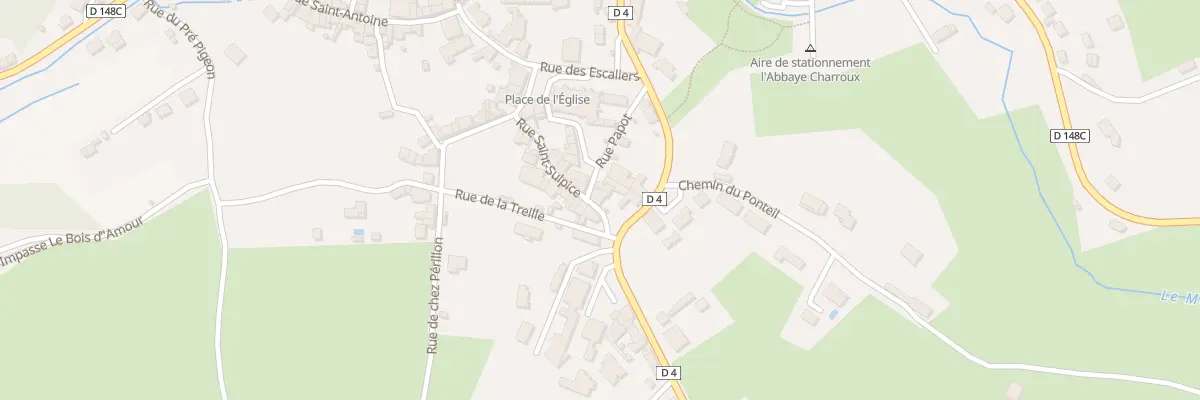 Plan du 15 Rue Saint-Sulpice à Charroux