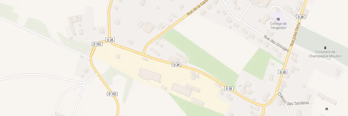 Plan du 3B Rue du Petit Mairat à Champagne-Mouton