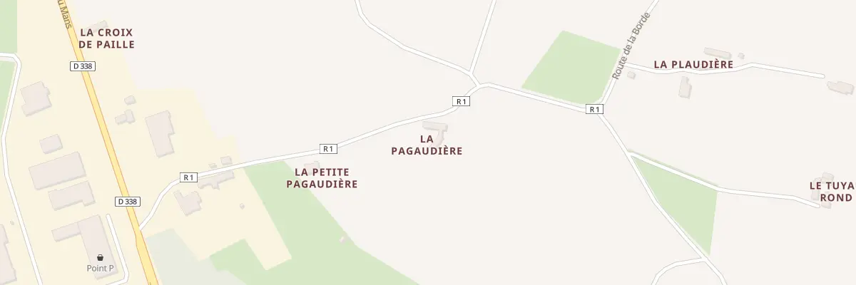 Plan du 10 Rte de la Borde à Luceau