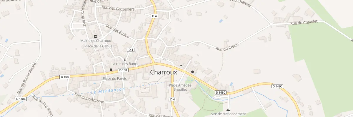 Plan du 13 Pl Saint Pierre à Charroux