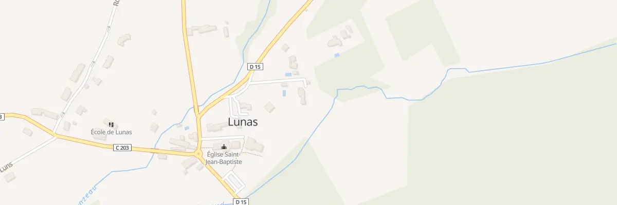 Plan du 108 Rte de Biorne à Lunas