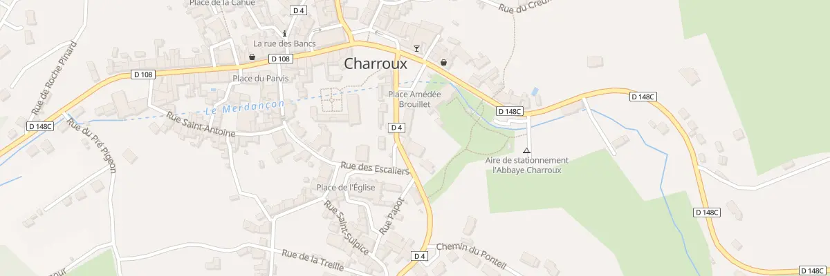 Plan du 3 Rte de Châtain à Charroux