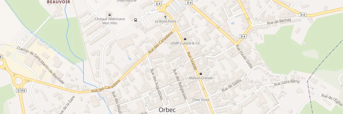 Plan du 8 Ven Jouan à Orbec