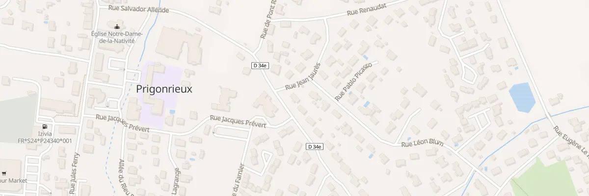 Plan du 40 Rue Salvador Allende à Prigonrieux