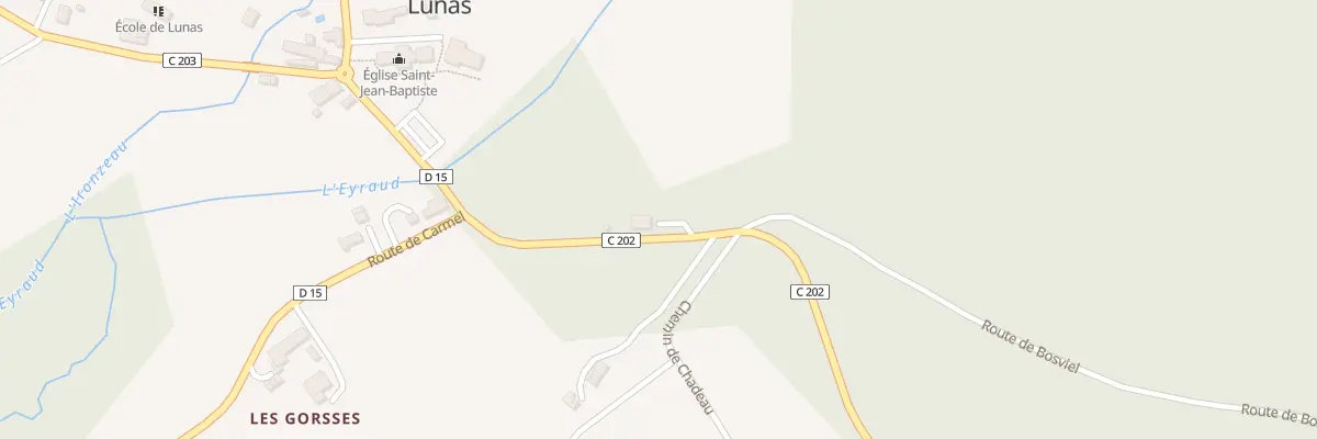 Plan du 183 Rte de l’Ancienne Forge à Lunas