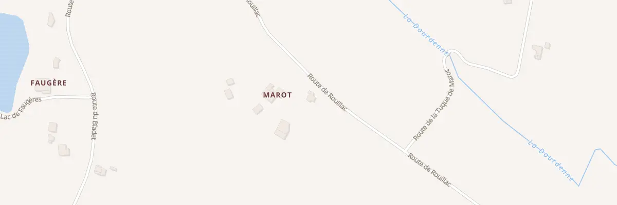 Plan du 434 Rte de Rouillac à Lavergne