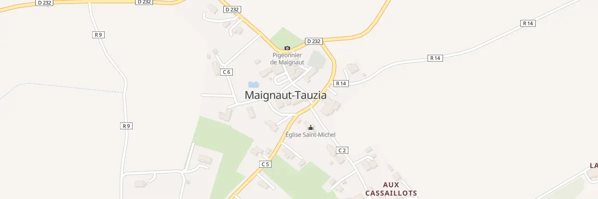 Plan du 1 Pl du Village à Maignaut-Tauzia