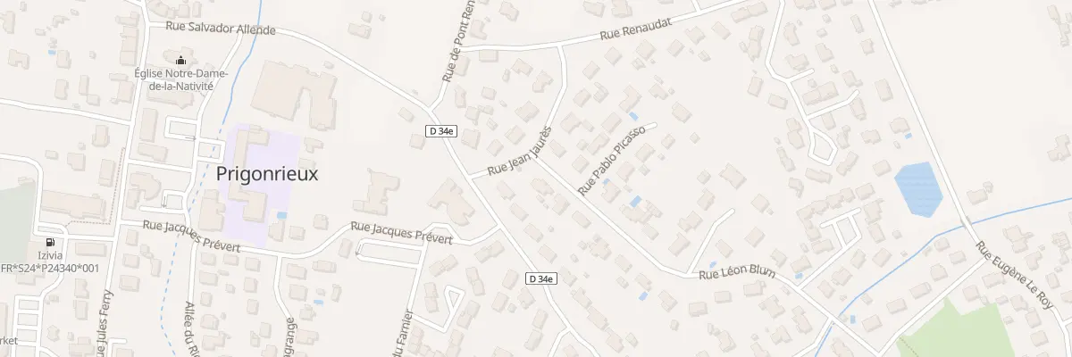 Plan du 21 Rue Léon Blum à Prigonrieux