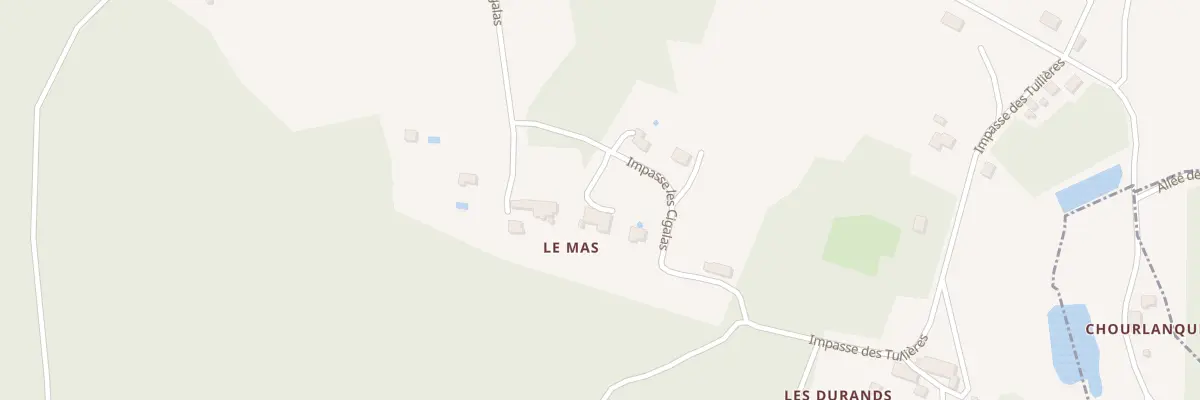 Plan du 494 Imp les Cigalas à Bourgnac