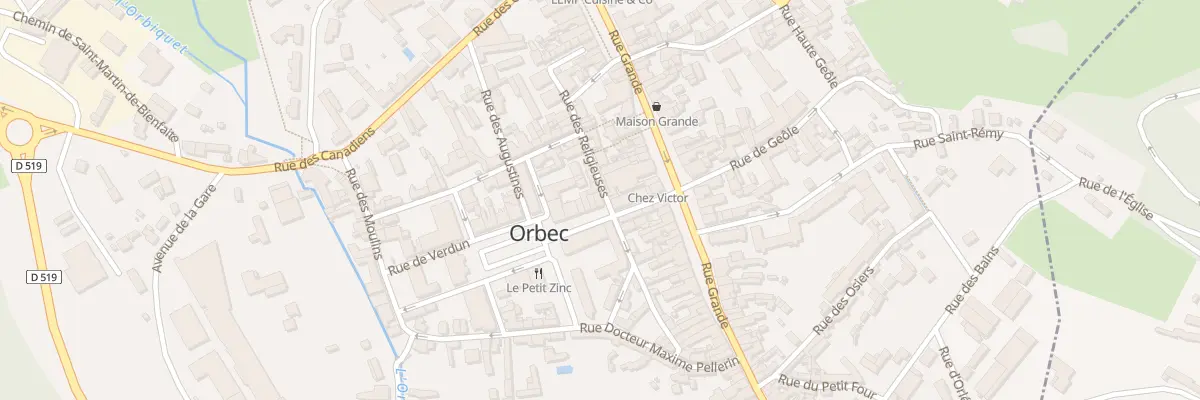 Plan du 3 Rue des Religieuses à Orbec