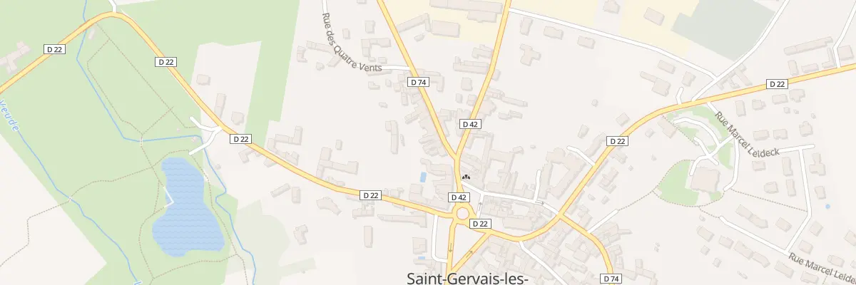 Plan du 5 Rue Philadelphe Aubert à Saint-Gervais-les-Trois-Clochers