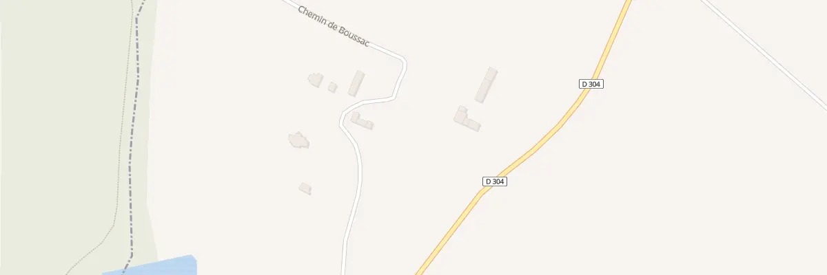 Plan du 304 Che de Boussac à Bazens