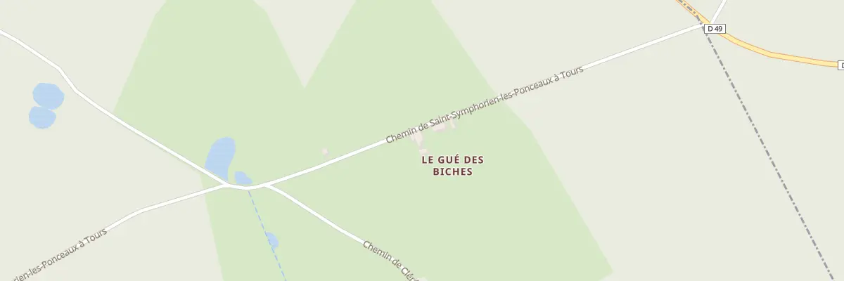 Plan du 166 Le Gue de Biches à Cléré-les-Pins