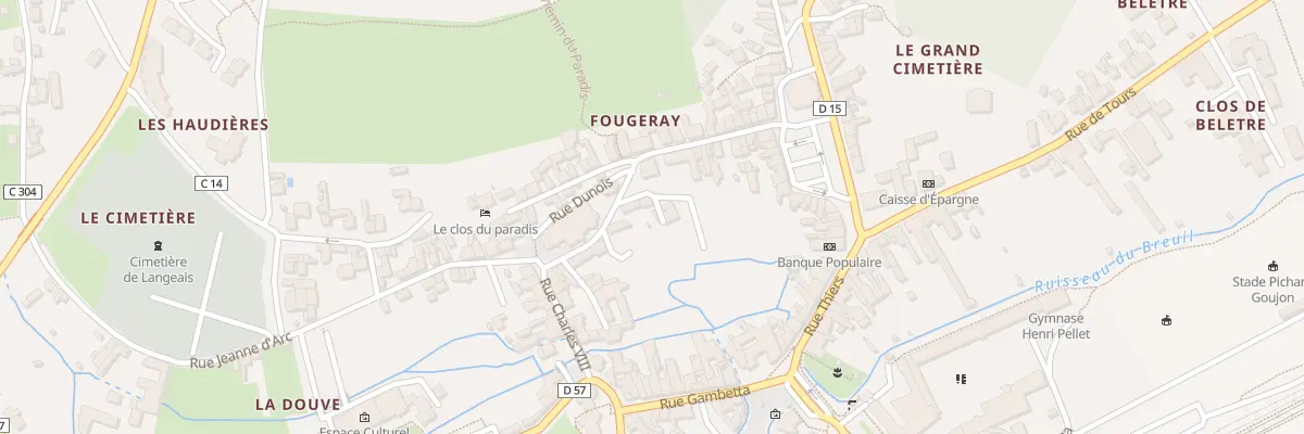 Plan du 4 Imp Gohuau à Langeais