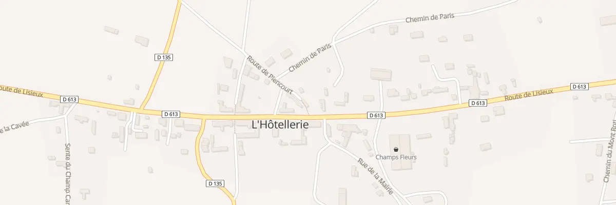 Plan du 47 Route Nationale Rn 13 à L’Hôtellerie