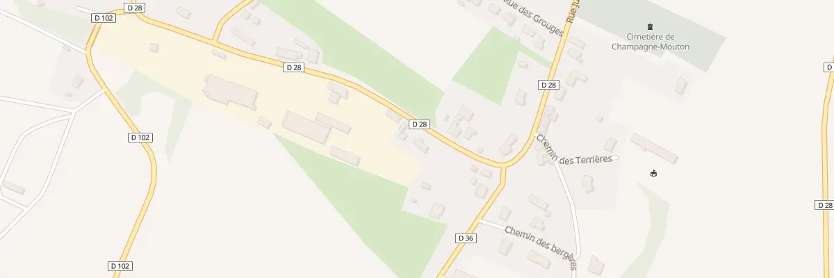 Plan du 6 Rue du Petit Mairat à Champagne-Mouton