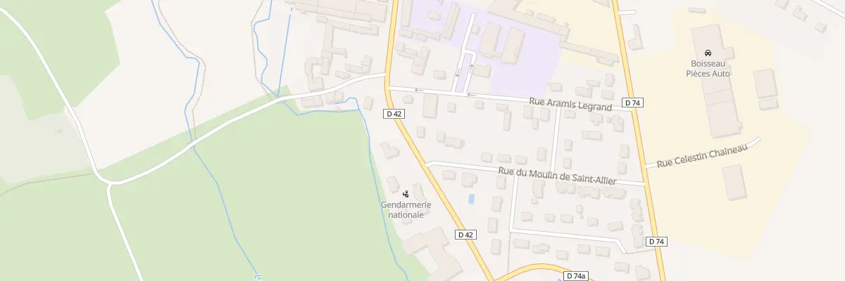 Plan du 17 Rue Jules Edouard Ménard à Saint-Gervais-les-Trois-Clochers