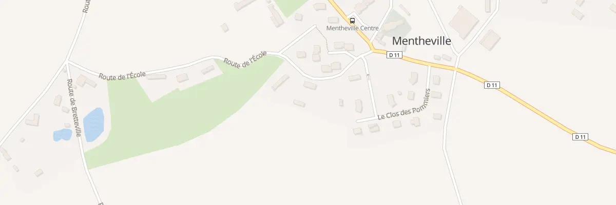 Plan du 89 Rte de l’Ecole à Mentheville