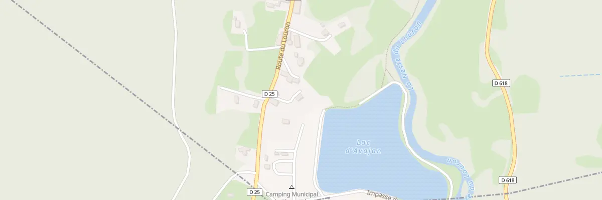 Plan du 38 Rte du Louron à Avajan
