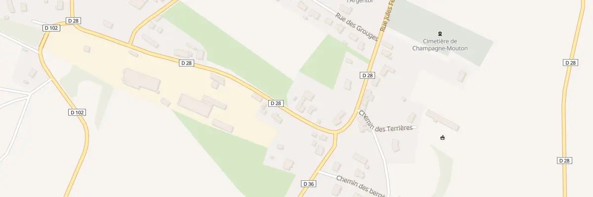 Plan du 5 Rue du Petit Mairat à Champagne-Mouton