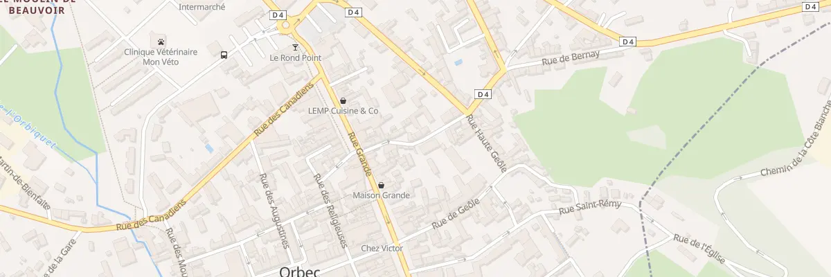 Plan du 17 Rue des Champs à Orbec