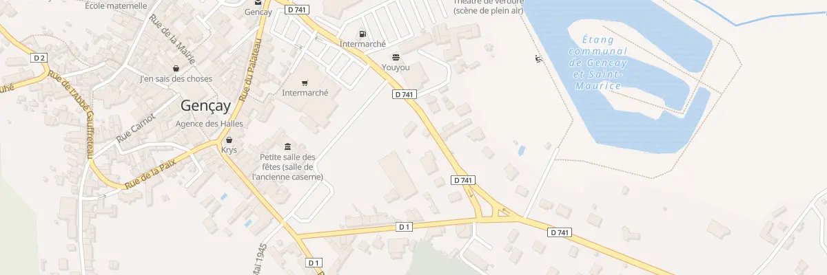 Plan du 5 Rue Emilien Fillon à Gençay