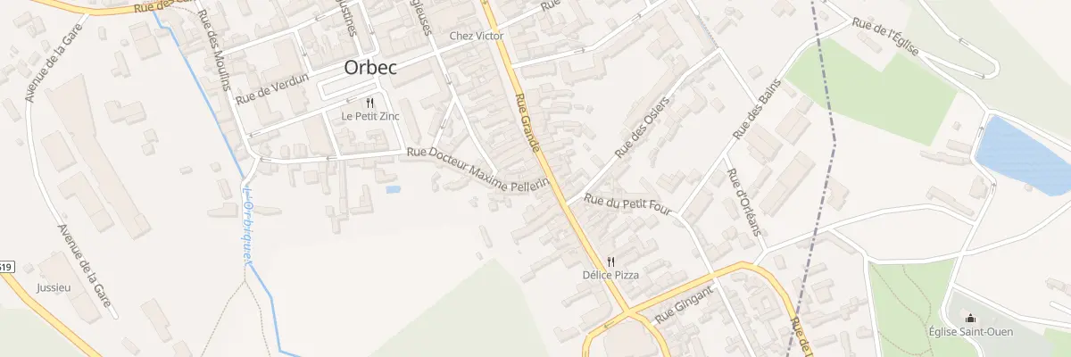Plan du 2 Rue Doc Maxime Pellerin à Orbec