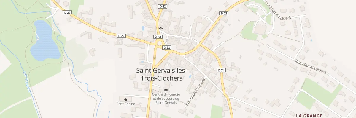Plan du 6 Pl du 28 Aout 1944 à Saint-Gervais-les-Trois-Clochers