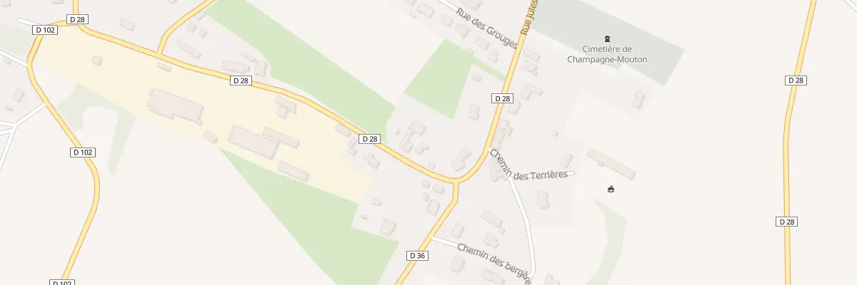 Plan du 7 Rue du Petit Mairat à Champagne-Mouton