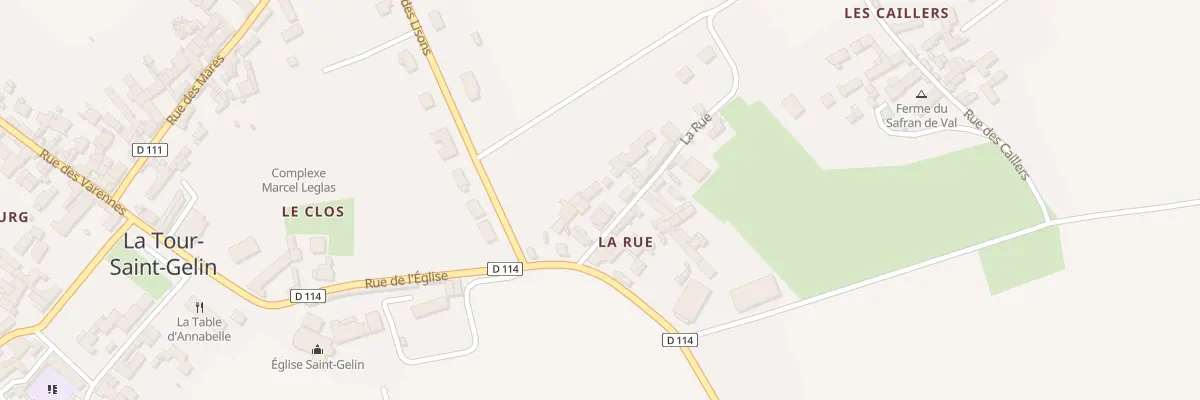 Plan du 5 La Rue à La Tour-Saint-Gelin