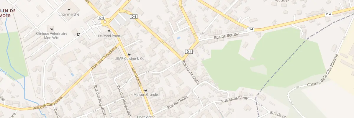 Plan du 30 Rue de la République à Orbec