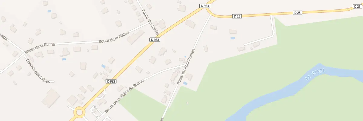 Plan du 13 Rte de la Plaine de Bretou à Eymet