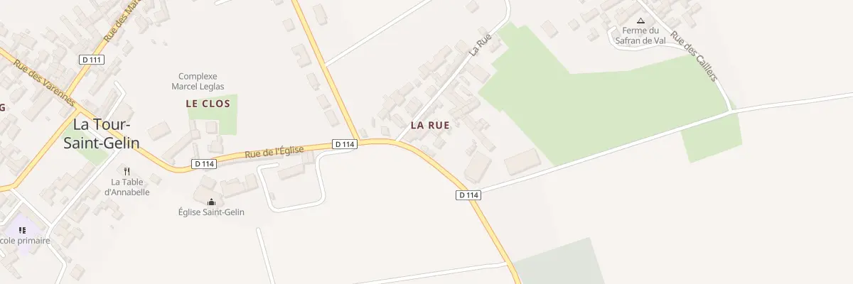 Plan du 21 Rue de l’Eglise à Courçay